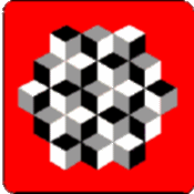 Diamond Star--rhombic polyform in 3 colors