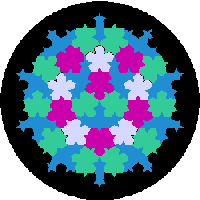 Pentarose--based on Roger Penrose's prototiles for non-periodic tiling