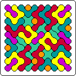 Super Roundominoes by Kate Jones--shapes of 1-4 circles and bridges
