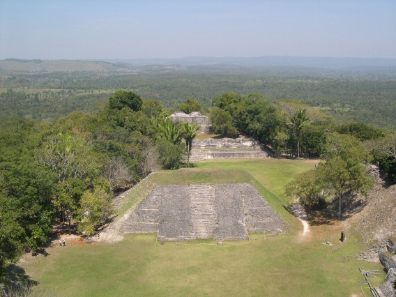 Grand view from top of temple