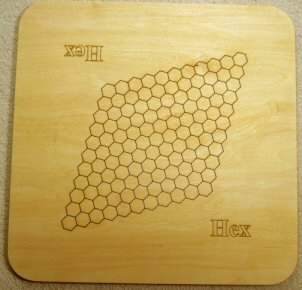 Reverse side of Hex-14 board has classic 11x11 grid