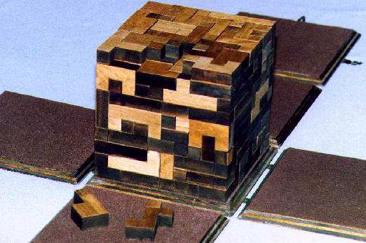 Hexacube 3-D puzzle set