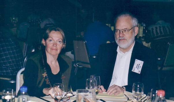 Dick and Kate Jones at the puzzlers' banquet