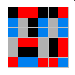 MiniMatch solution of 16 dominoes