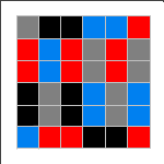 MiniMatch solution of 16 dominoes