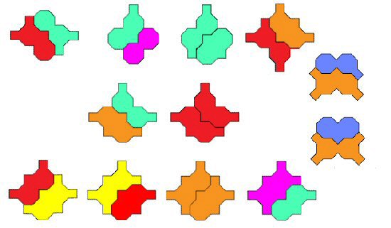 Ochominoes mixed-pairs symmetries