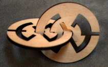 Oskar's Disks--two slotted rings intertwine