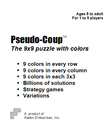 Pseudo-Coup booklet, page 1