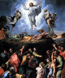 Myth of transfiguring, by Raphael
