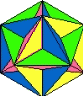 Icosa-Triad--tri-color great dodecahedron