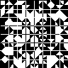 Izzi--64 black and white squares with edge divisions