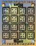 Hijara - form rows of four across square sequences