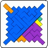 Poly-5--polyominoes 1 through 5 squares in size