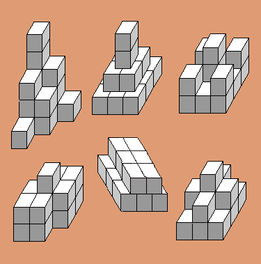 Cube Brick, 3-D designs