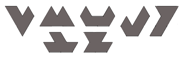 7 selected heptiamonds