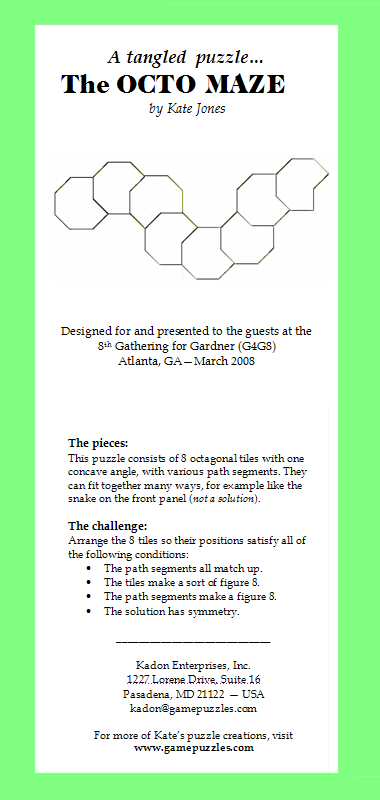 The Octo Maze challenge