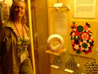 Kate enjoying Kadon's tiles in showcase