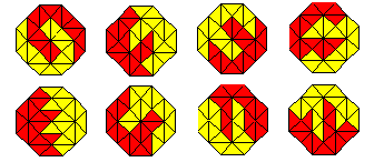 Congruent color solutions for Triangoes Jr.