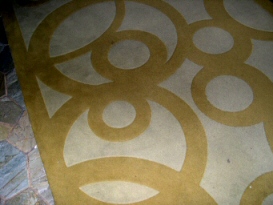 Inlaid floor pattern