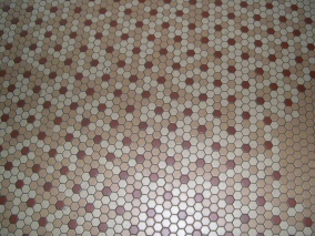 Colorful hexagon tiles